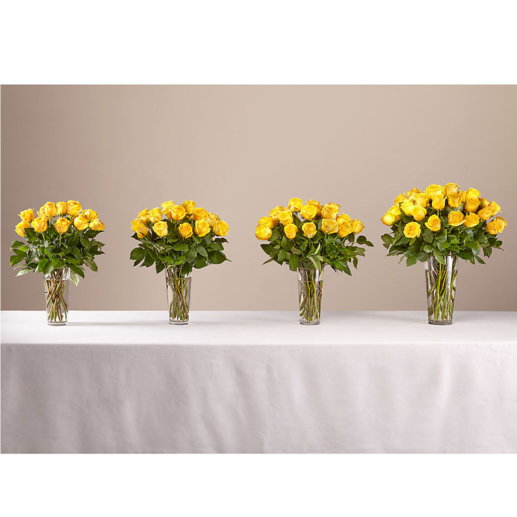 Long Stem Yellow Rose Bouquet – Diamond Flower Shop, Reading PA