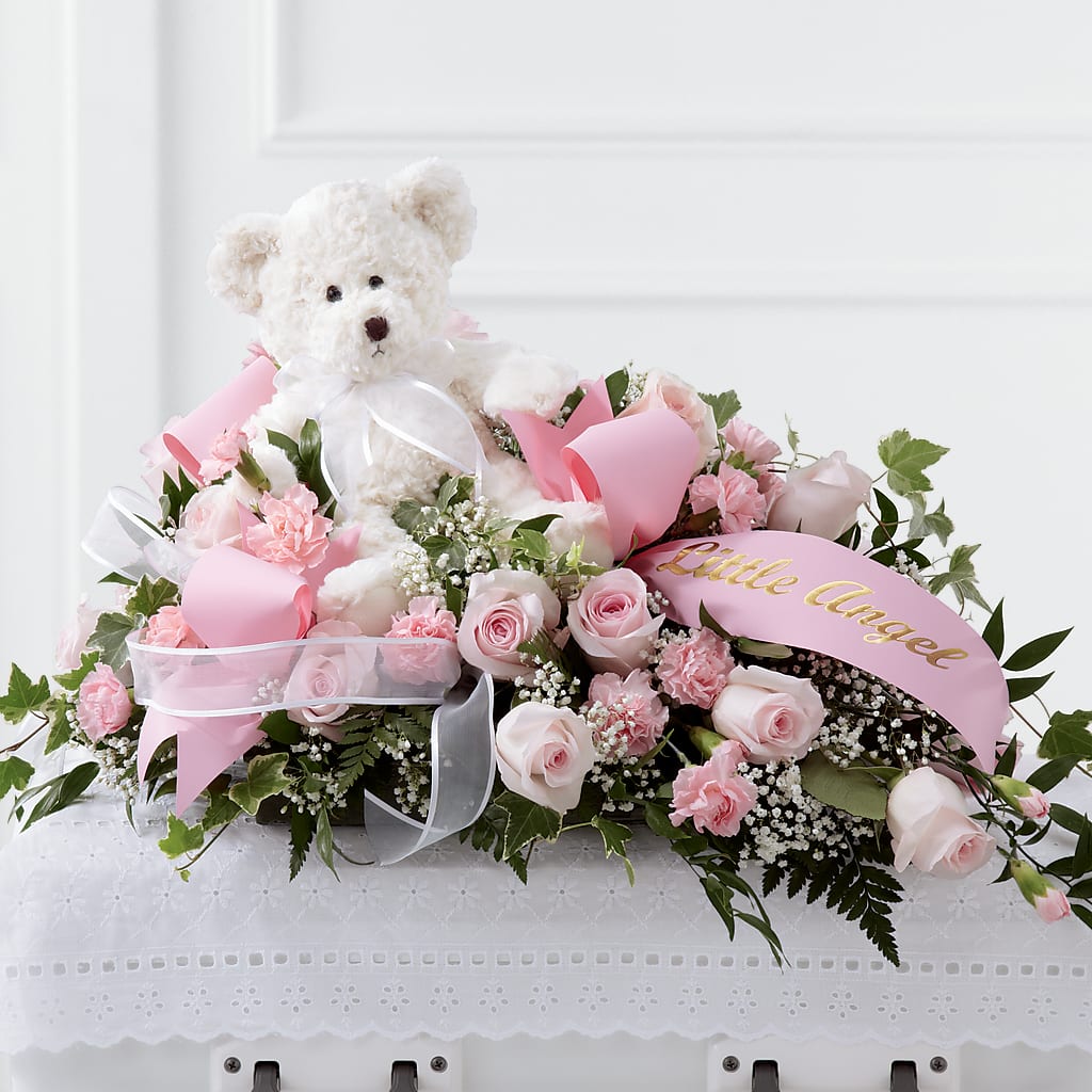 Touch of Sympathy Casket Spray – Diamond Flower Shop, Reading PA