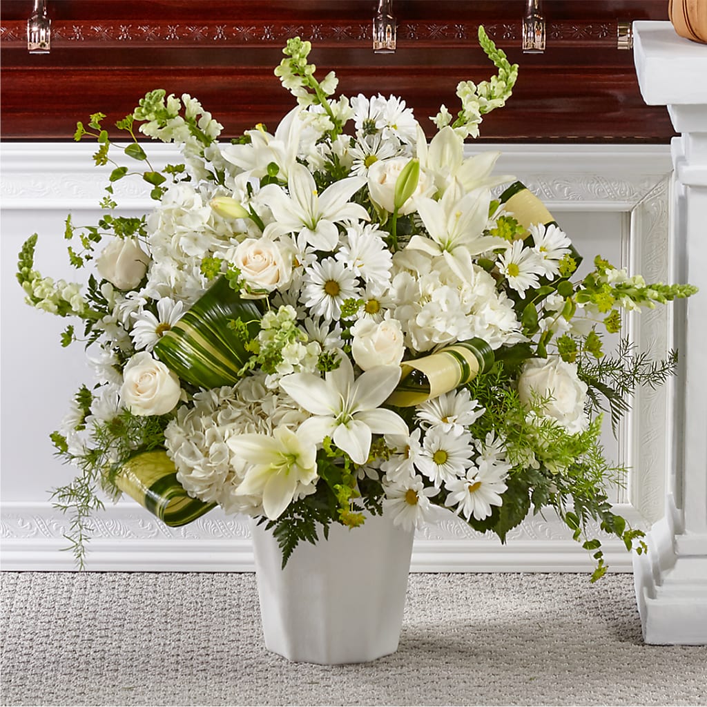 Thoughts of Tranquility Floor Basket – Diamond Flower Shop, Reading PA