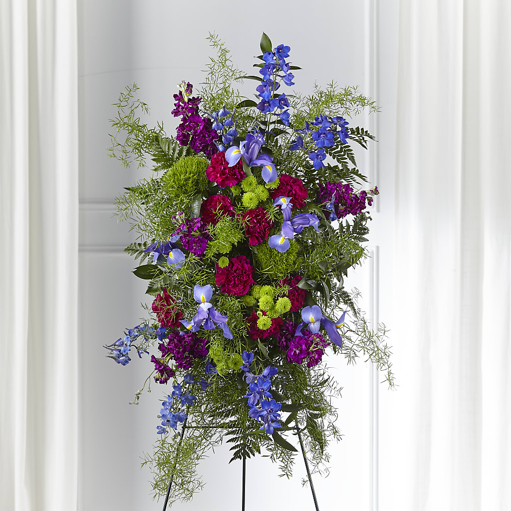 Heavenly Skies Standing Spray – Diamond Flower Shop, Reading PA