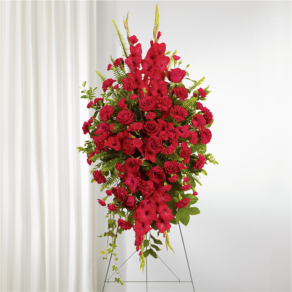 From the Heart Standing Spray – Diamond Flower Shop, Reading PA