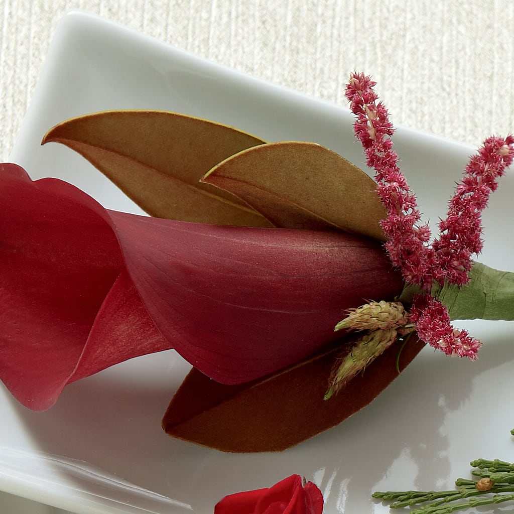 Red Calla Boutonniere – Diamond Flower Shop, Reading PA