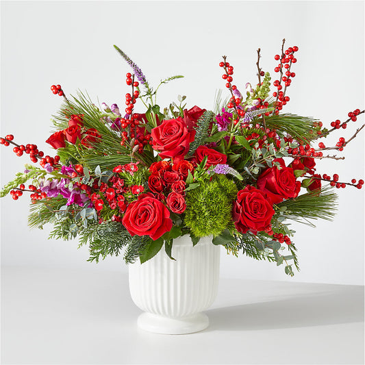 Big Red Bow Bouquet –  Diamond Flower Shop, Reading PA