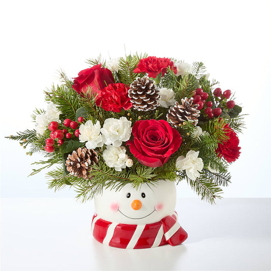 Jolly Snowman Bouquet –  Diamond Flower Shop, Reading PA