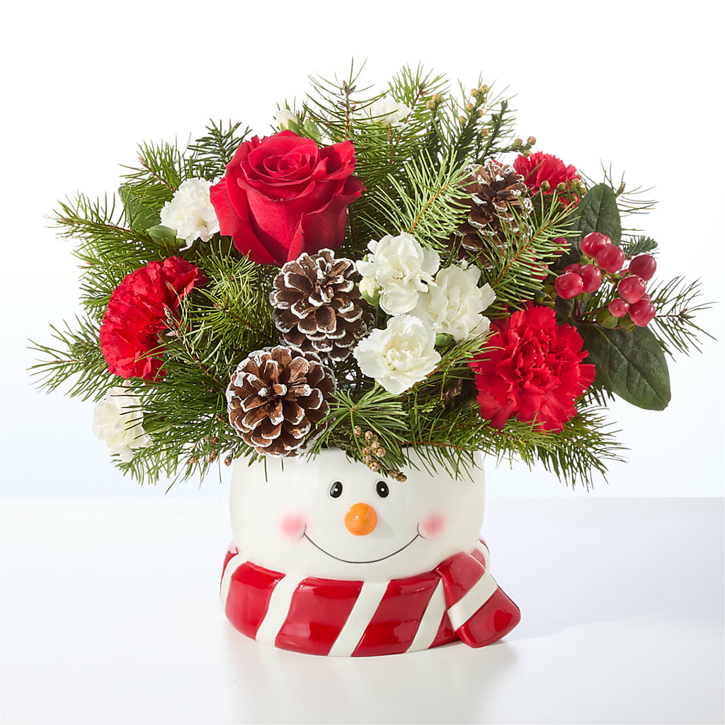 Jolly Snowman Bouquet –  Diamond Flower Shop, Reading PA