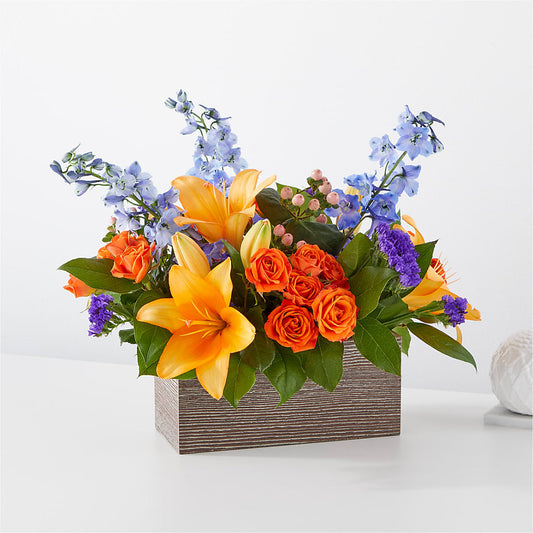 Radiant Citrus Box Bouquet –  Diamond Flower Shop, Reading PA