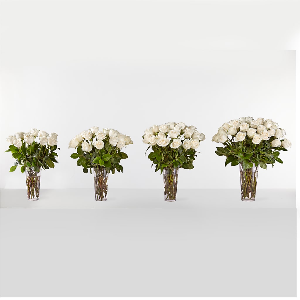 Long Stem White Rose Bouquet –  Diamond Flower Shop, Reading PA