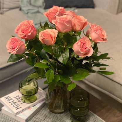 Long Stem Pink Rose Bouquet –  Diamond Flower Shop, Reading PA