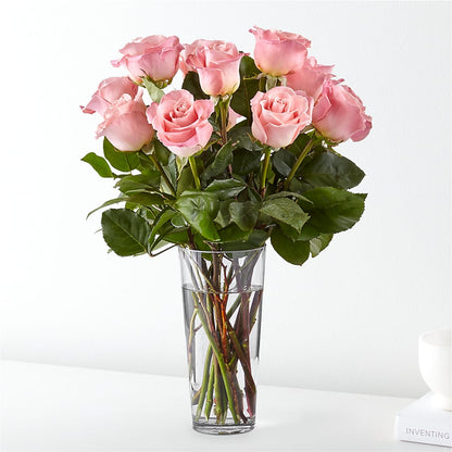 Long Stem Pink Rose Bouquet –  Diamond Flower Shop, Reading PA