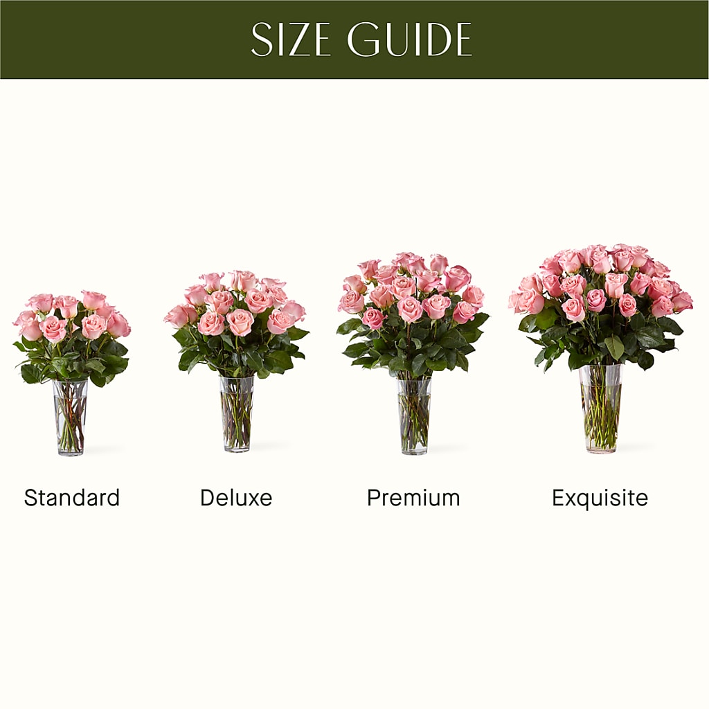 Long Stem Pink Rose Bouquet –  Diamond Flower Shop, Reading PA