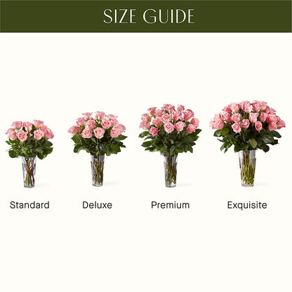 Long Stem Pink Rose Bouquet –  Diamond Flower Shop, Reading PA