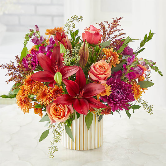 Burgundy Landscape Bouquet –  Diamond Flower Shop, Reading PA