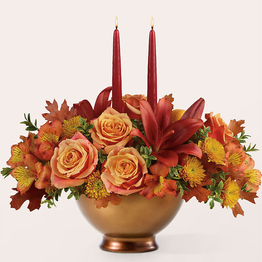 Harvest Table Centerpiece –  Diamond Flower Shop, Reading PA