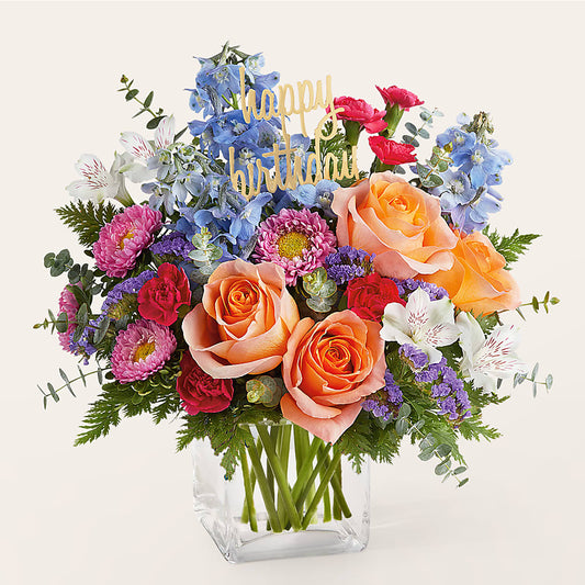Birthday Bash Bouquet –  Diamond Flower Shop, Reading PA