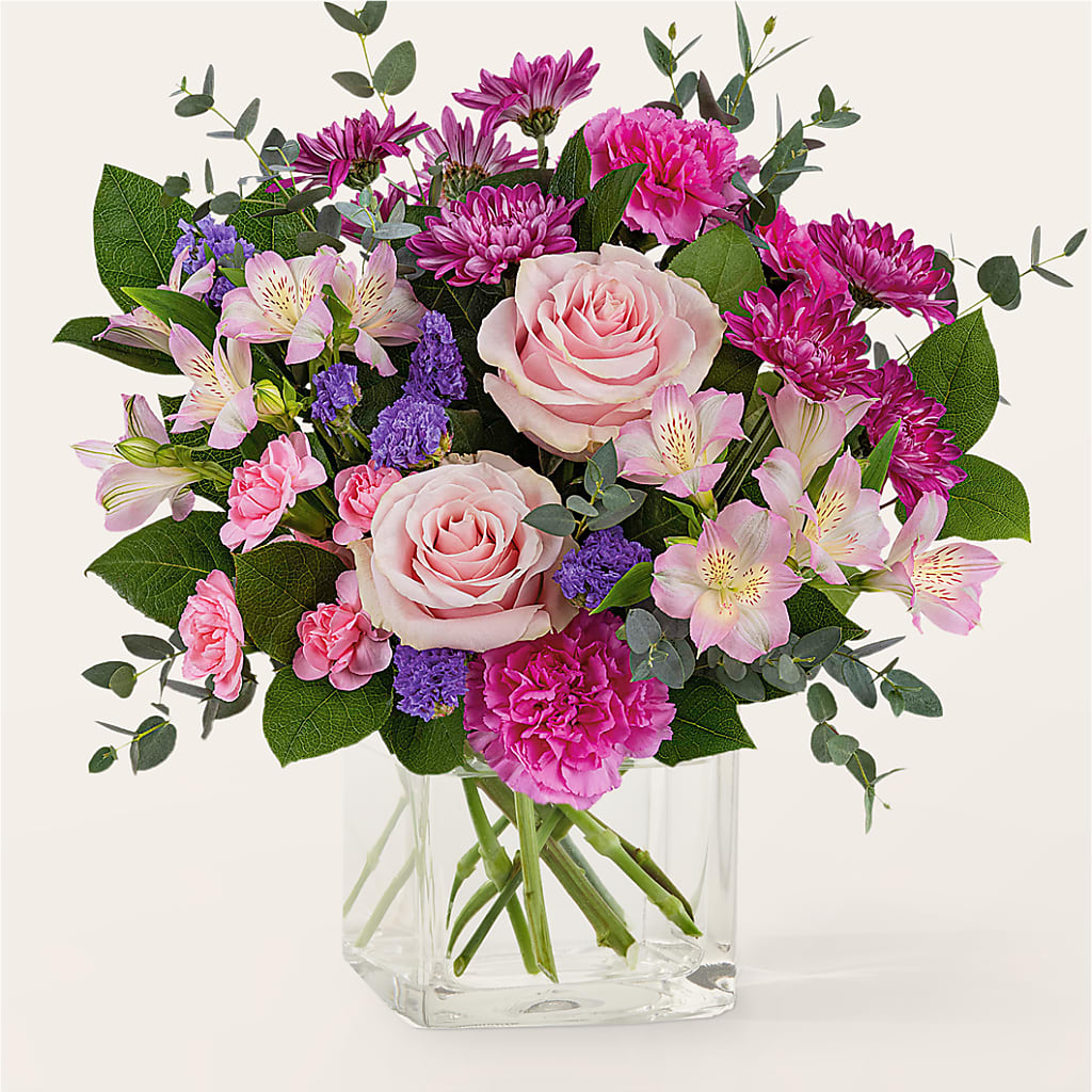 Rosy Radiance Bouquet –  Diamond Flower Shop, Reading PA