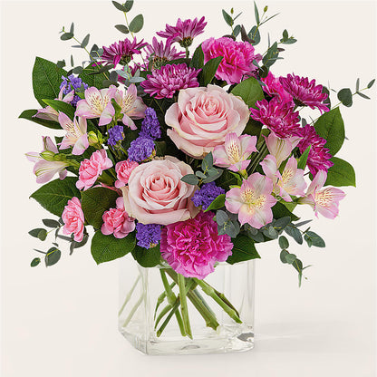 Rosy Radiance Bouquet –  Diamond Flower Shop, Reading PA