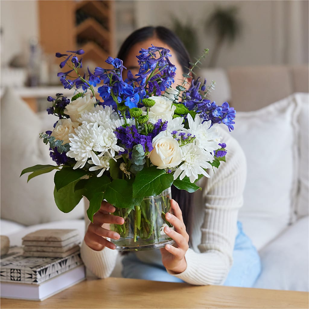 Cerulean Waves Bouquet –  Diamond Flower Shop, Reading PA
