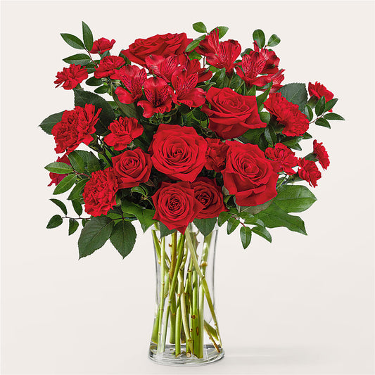 Brilliant Ruby Bouquet –  Diamond Flower Shop, Reading PA