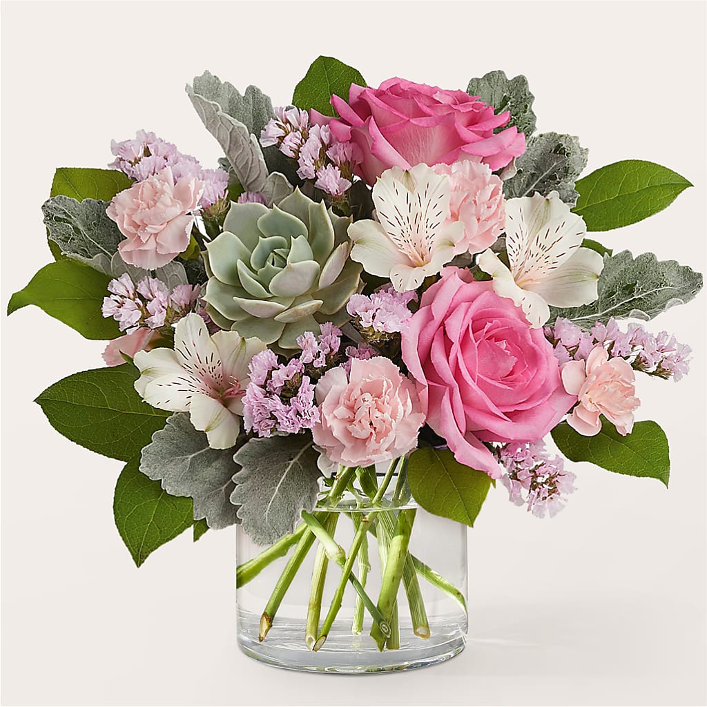 Dusty Rose Bouquet –  Diamond Flower Shop, Reading PA