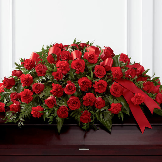 Tribute of Life Casket Spray –  Diamond Flower Shop, Reading PA