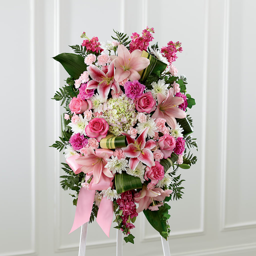 Comforting Standing Spray –  Diamond Flower Shop, Reading PA