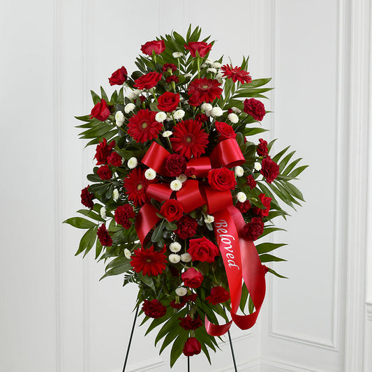Treasured Memories Standing Spray –  Diamond Flower Shop, Reading PA