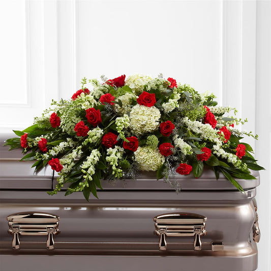 Sincerity Casket Spray –  Diamond Flower Shop, Reading PA