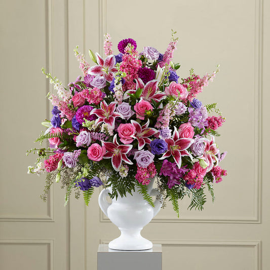 Peaceful Tribute Arrangement –  Diamond Flower Shop, Reading PA
