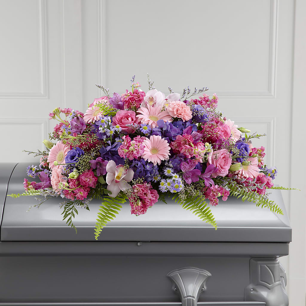 Glorious Garden Casket Spray –  Diamond Flower Shop, Reading PA