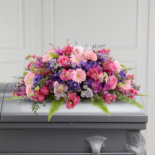 Glorious Garden Casket Spray –  Diamond Flower Shop, Reading PA