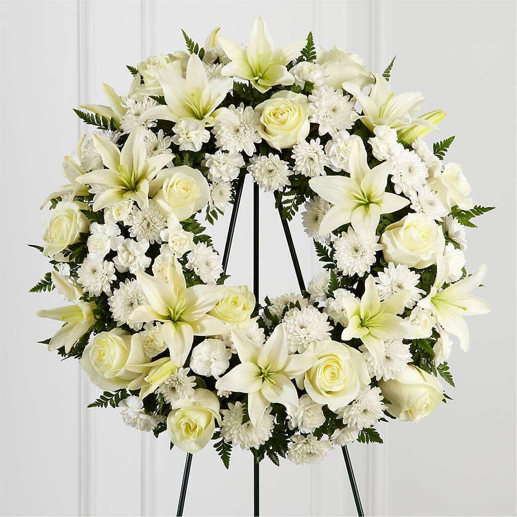 Treasured Tribute Wreath –  Diamond Flower Shop, Reading PA