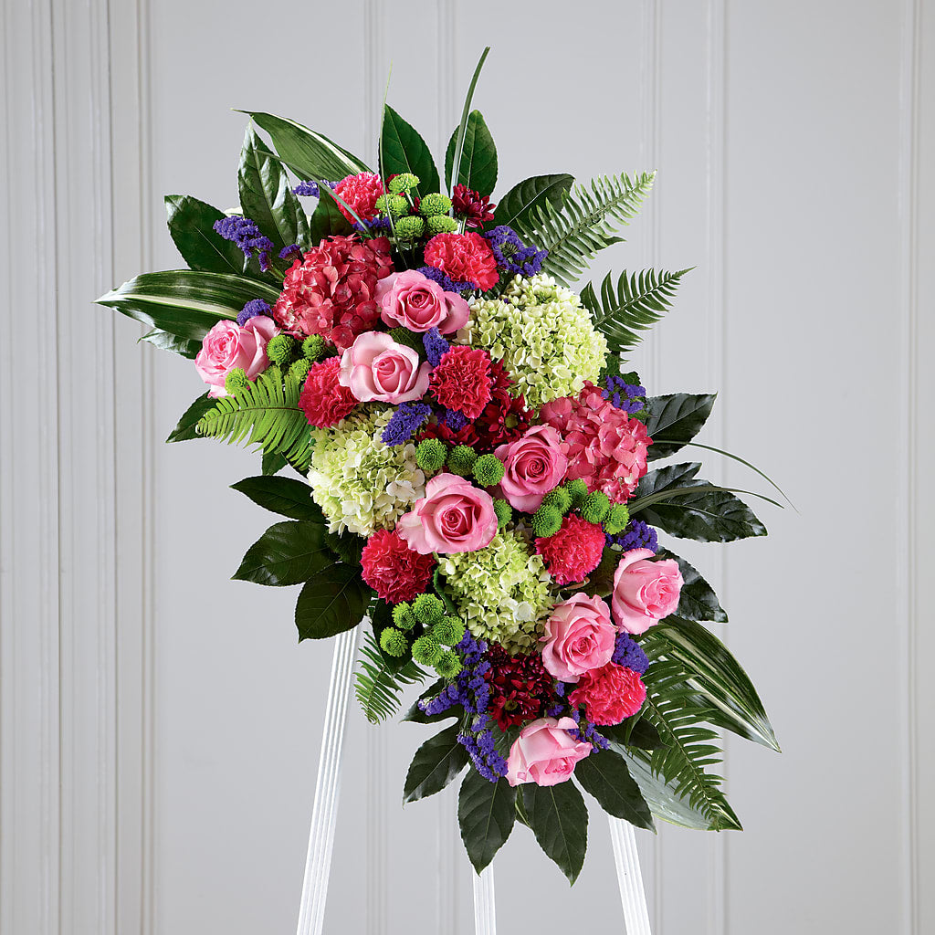 Refreshing Mix Standing Spray –  Diamond Flower Shop, Reading PA