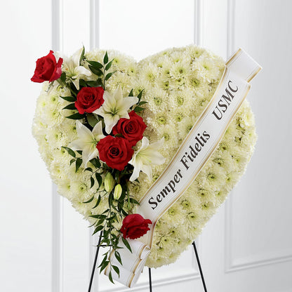 Heartfelt Hero Standing Heart –  Diamond Flower Shop, Reading PA