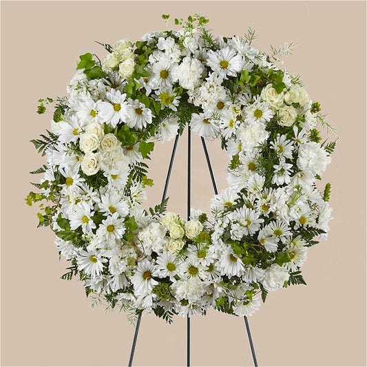 Faithful Wishes Wreath –  Diamond Flower Shop, Reading PA