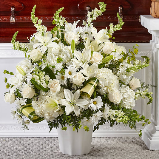 Thoughts of Tranquility Floor Basket –  Diamond Flower Shop, Reading PA