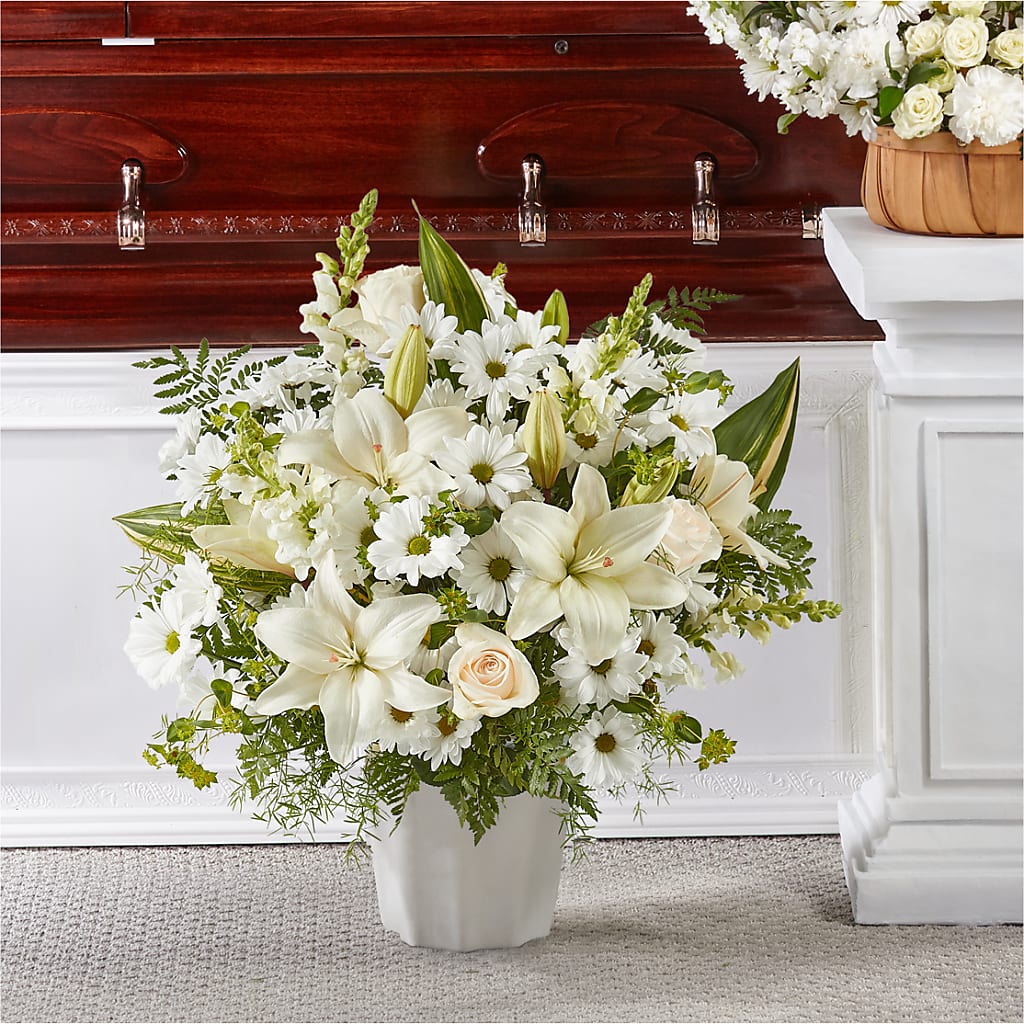Thoughts of Tranquility Floor Basket –  Diamond Flower Shop, Reading PA