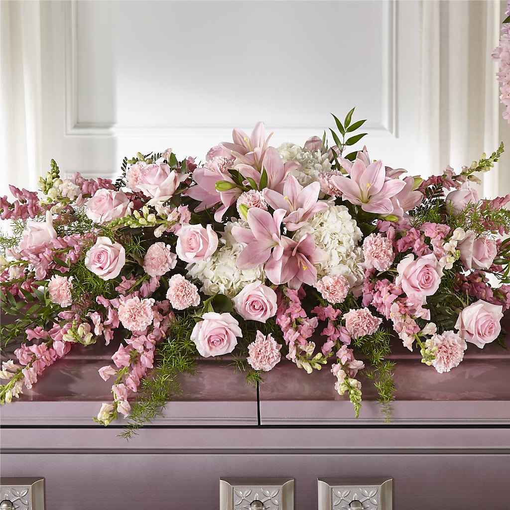 Life & Remembrance Casket Spray –  Diamond Flower Shop, Reading PA