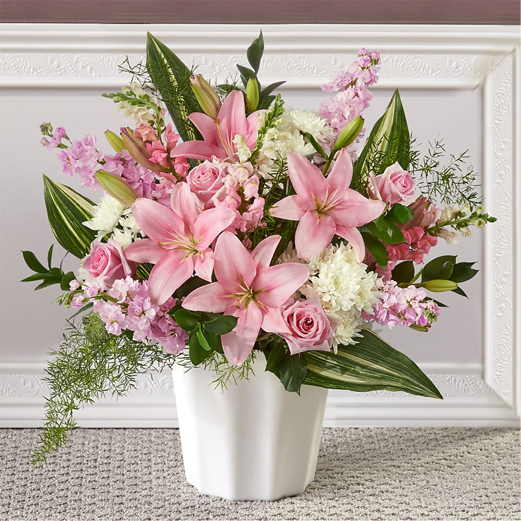 Simply Serene Floor Basket –  Diamond Flower Shop, Reading PA