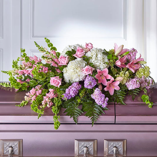 Life's Gratitude Casket Spray –  Diamond Flower Shop, Reading PA