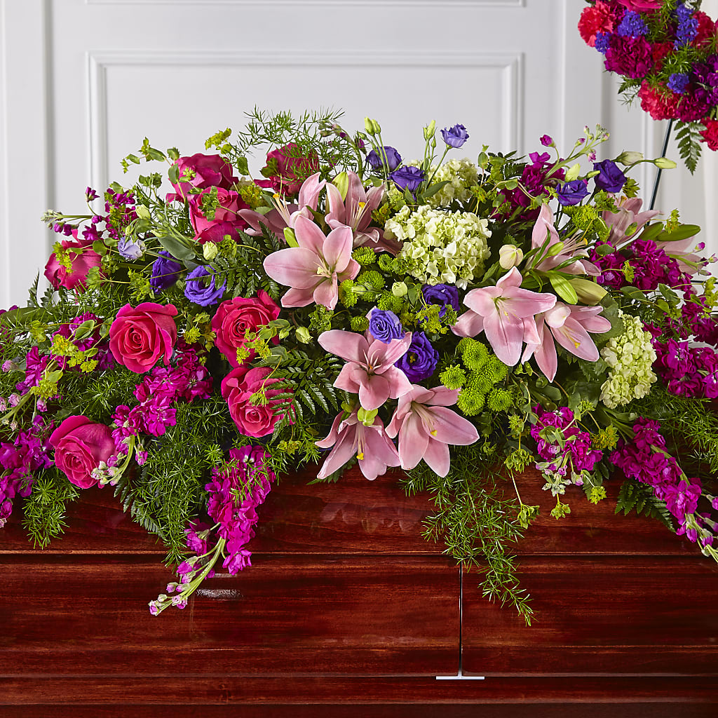 Radiant Tribute Casket Spray –  Diamond Flower Shop, Reading PA