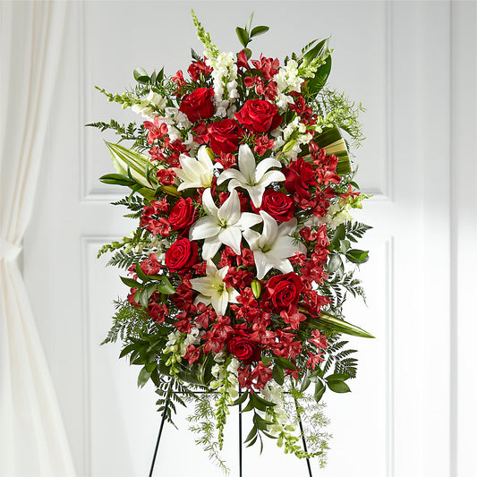 Everlasting Memory Standing Spray –  Diamond Flower Shop, Reading PA