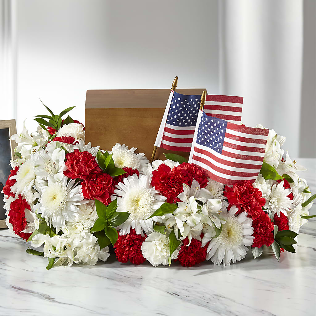 Spirit of Patriotism Cremation Adornment –  Diamond Flower Shop, Reading PA