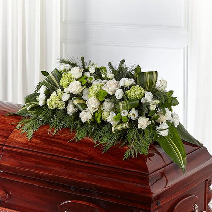 Hopeful Gesture Casket Spray –  Diamond Flower Shop, Reading PA