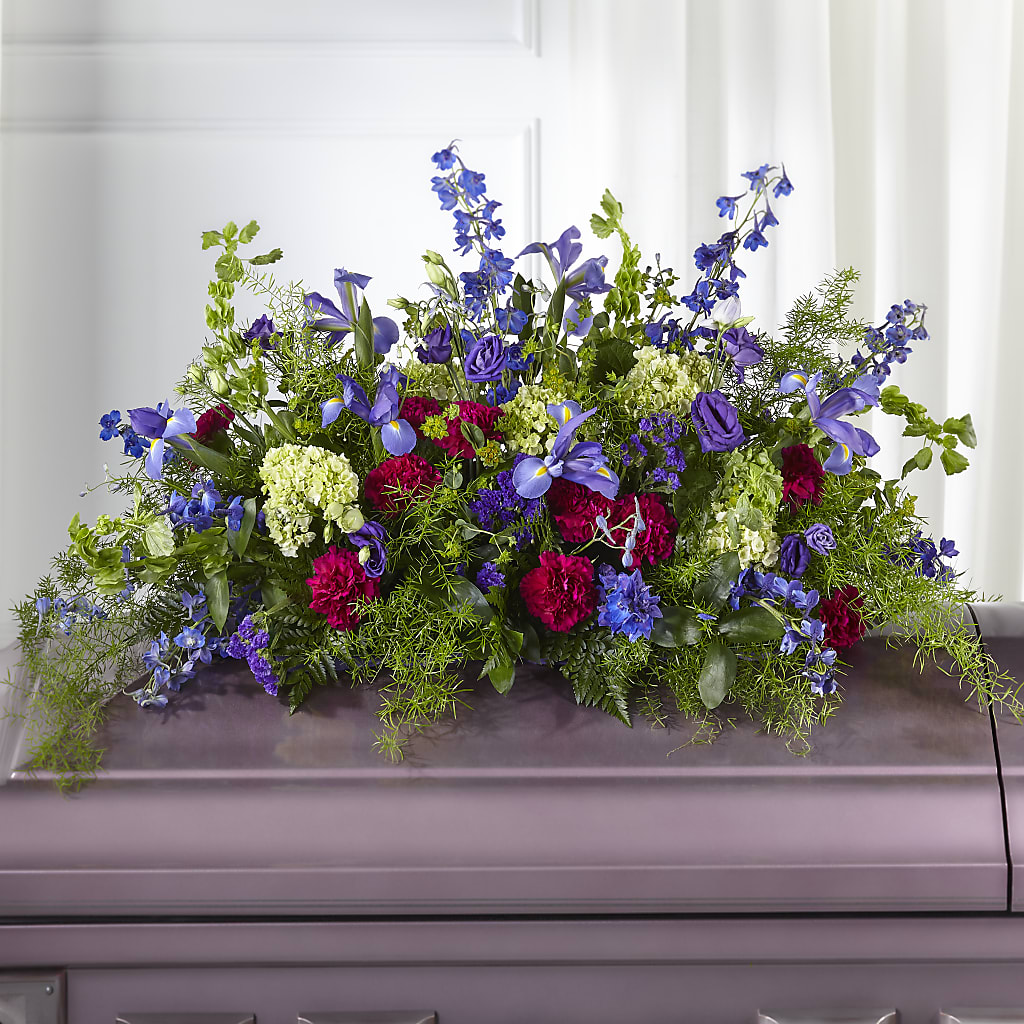 Always Treasured Casket Spray –  Diamond Flower Shop, Reading PA