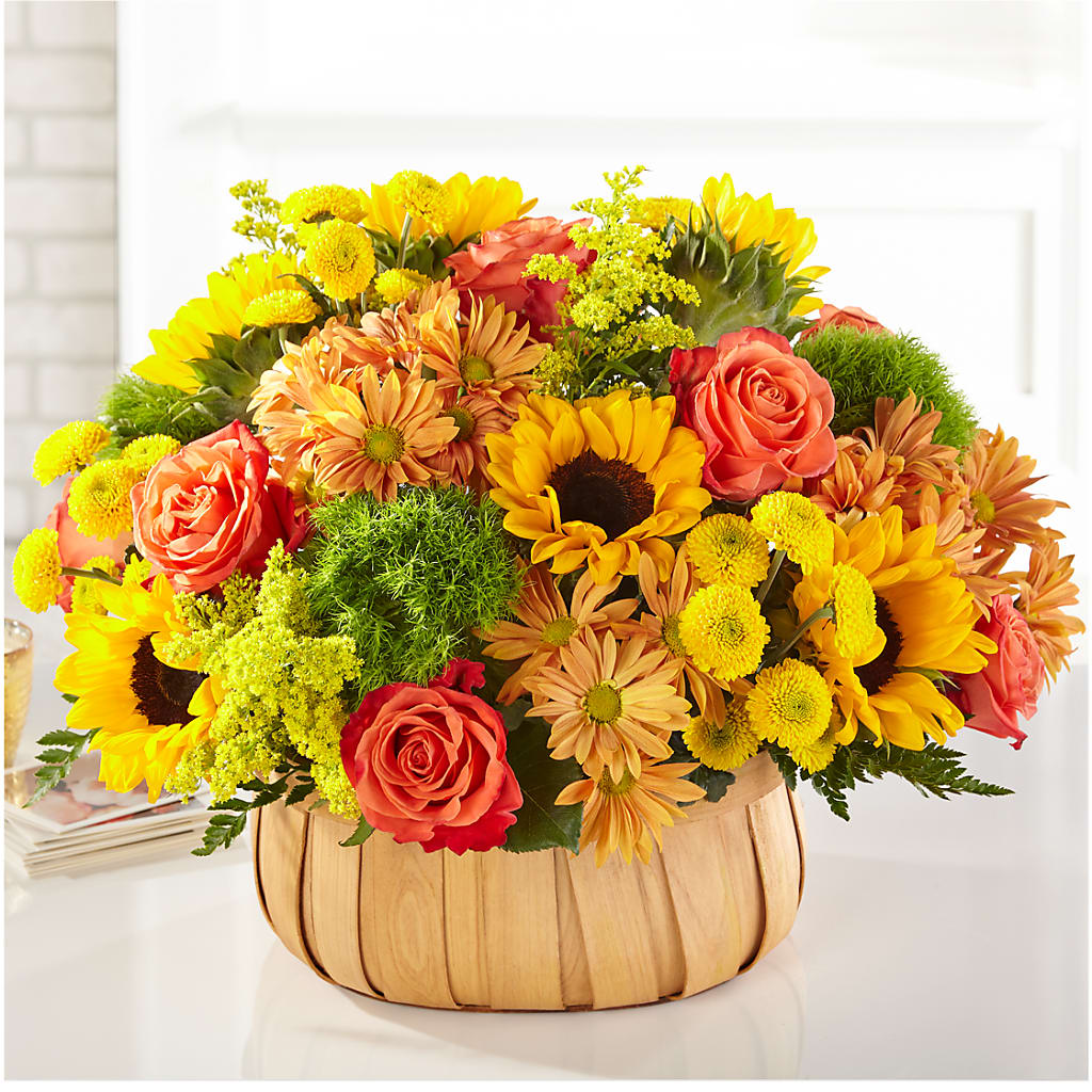 Harvest Sunflower Basket –  Diamond Flower Shop, Reading PA