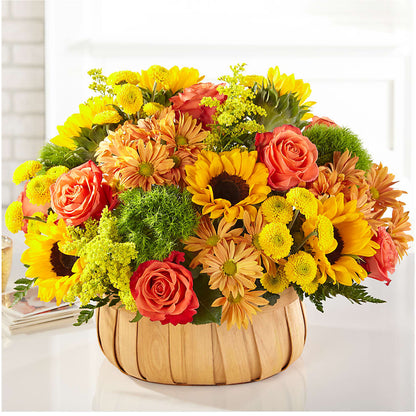 Harvest Sunflower Basket –  Diamond Flower Shop, Reading PA