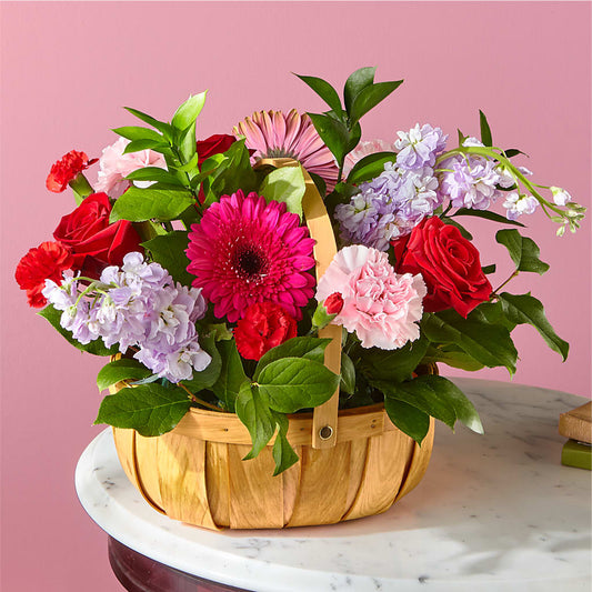 Pink Picnic Basket –  Diamond Flower Shop, Reading PA