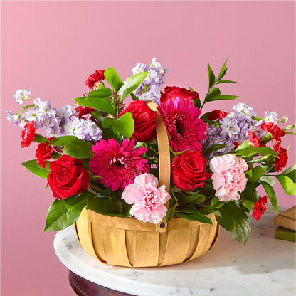 Pink Picnic Basket –  Diamond Flower Shop, Reading PA