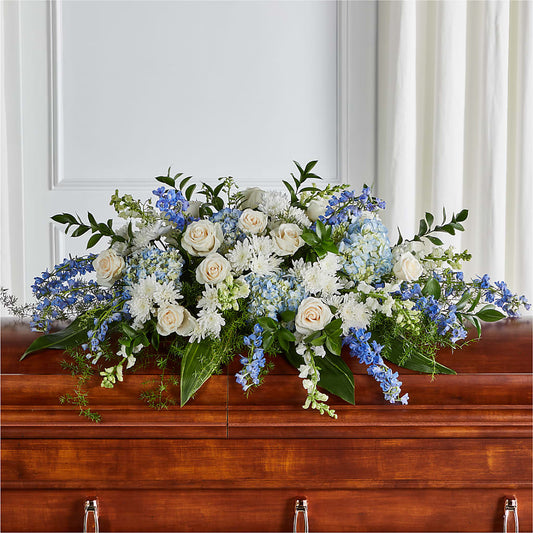 Timeless Essence Casket Spray –  Diamond Flower Shop, Reading PA