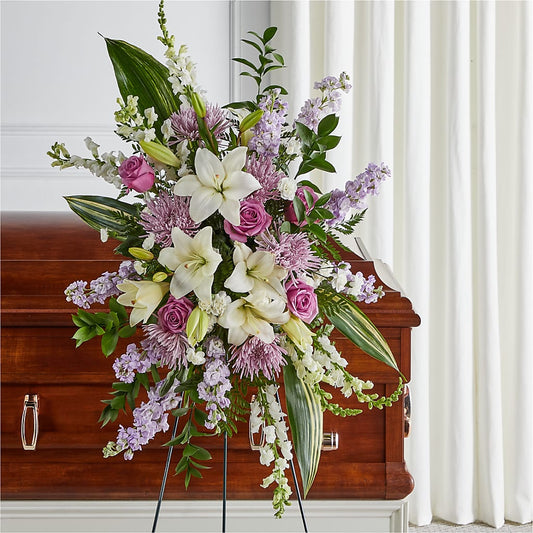 Grateful Hearts Standing Spray –  Diamond Flower Shop, Reading PA